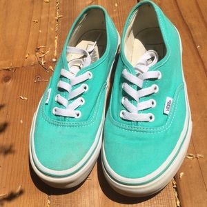 Pre-owned Vans!  Beautiful turquoise color